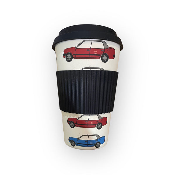 HK Taxis Travel Cup by Liz Fry Design