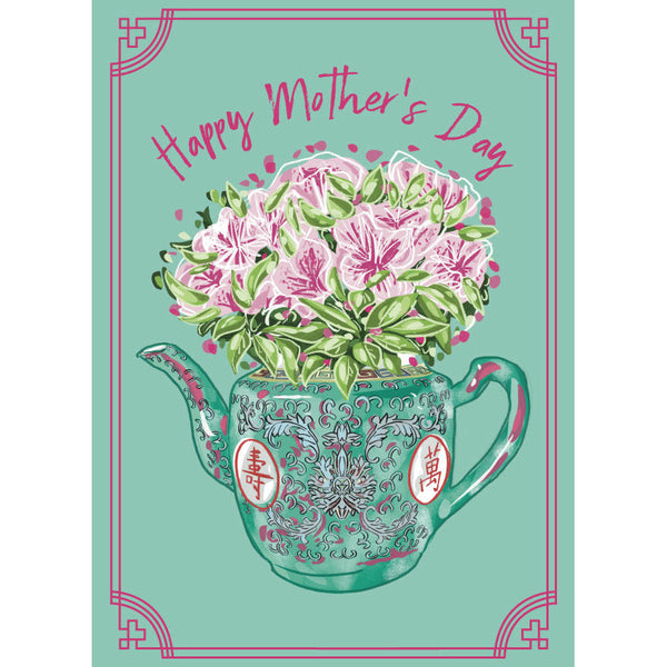Floral Teapot By Lion Rock Press