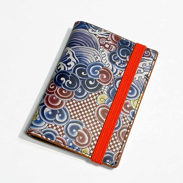 Waves of Clouds Leather Bifold Wallet