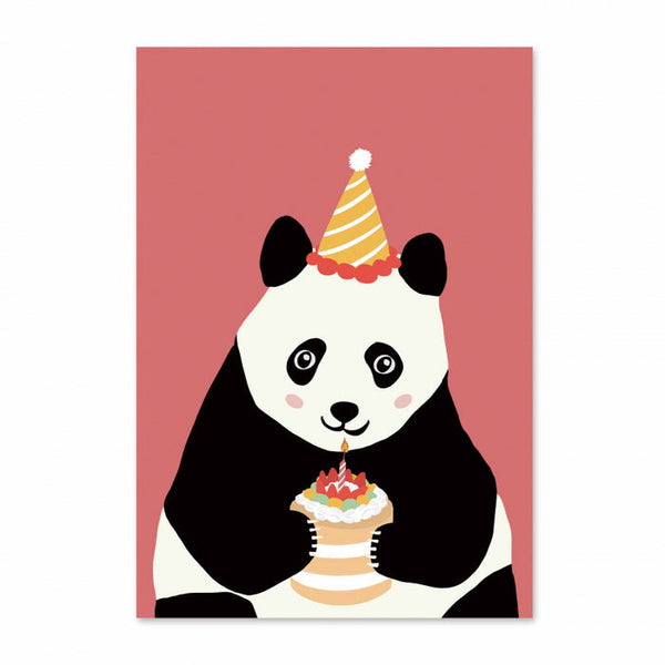 Panda Birthday Birthday Card (Pink) By Lion Rock Press