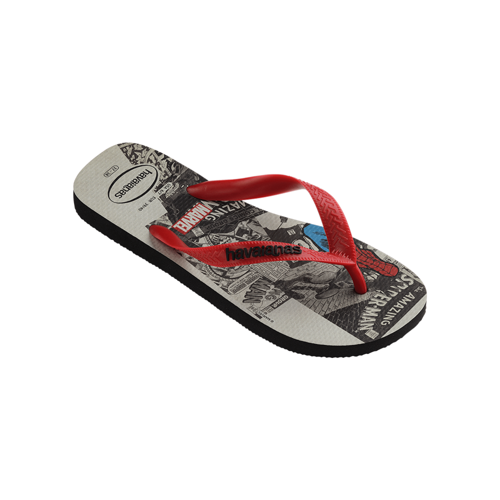 Spiderman Top Marvel Classics By Havaianas, Black, Top Side