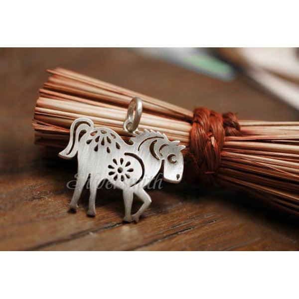 Chinese Zodiac Horse Charm by Silversmith