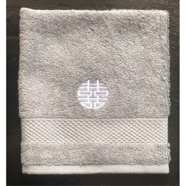 Double Happiness Face Towel By Zest of Asia, Grey