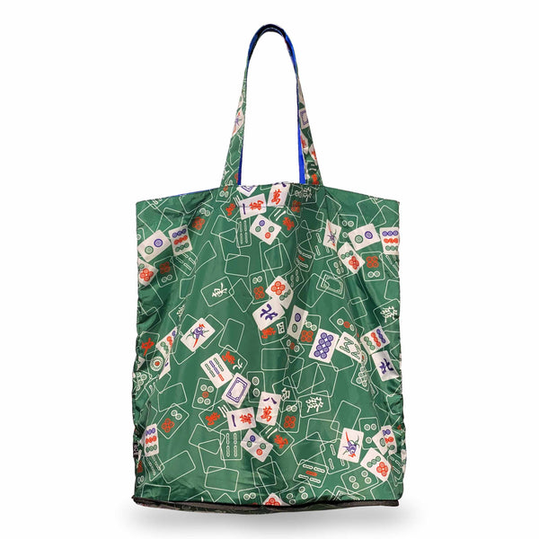 Green Mahjong Mix Zip Wallet Shopping Bag
