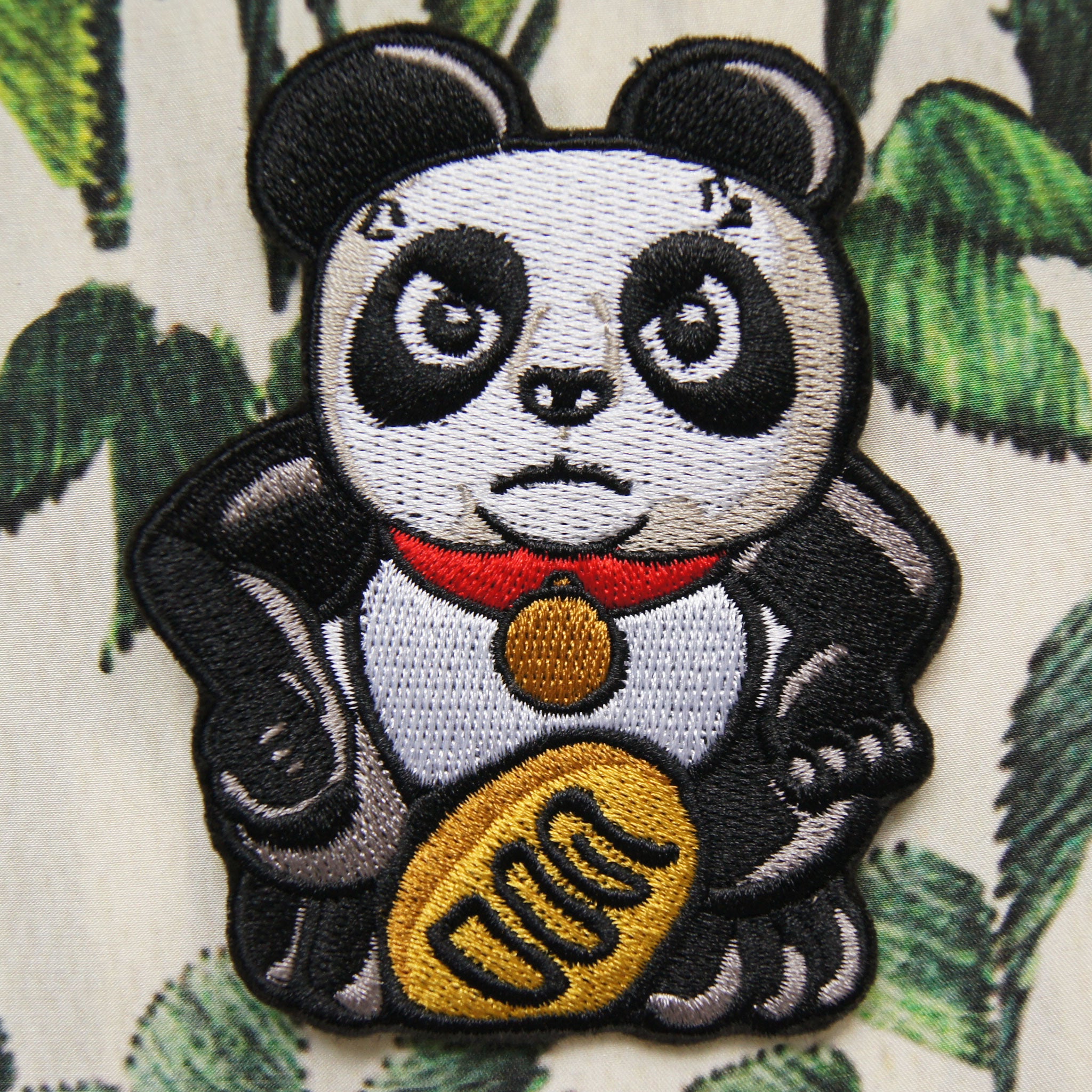 'Panda (Angry)' embroidered patch