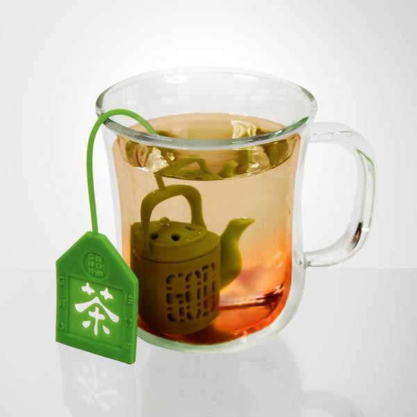 Mini Teapot Tea Infuser, Electric Orange Goods of Desire