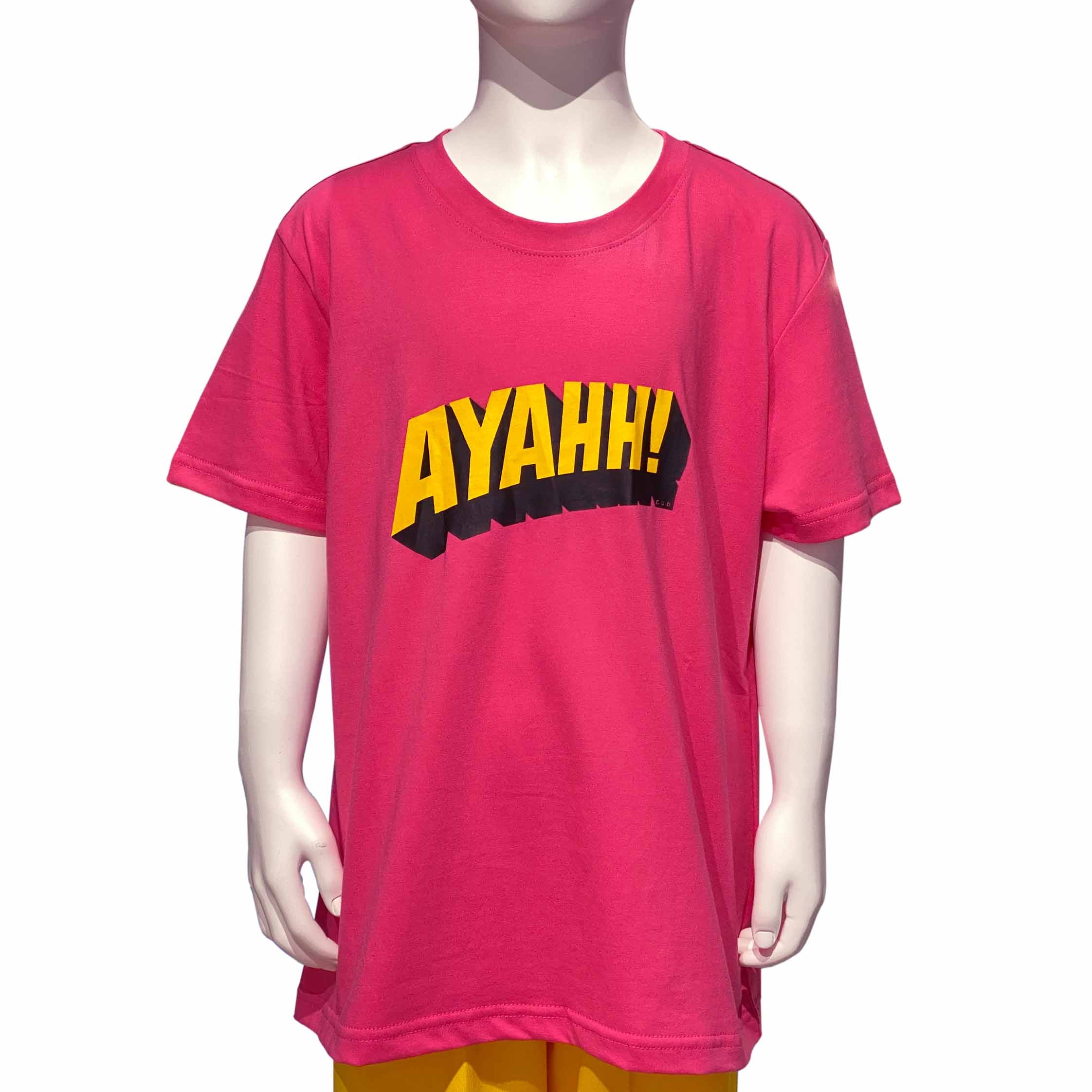 'AYAHH' Kids T-shirt, Coral