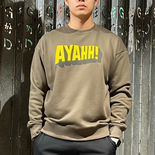 Ayahh! Sweatshirt, Grey