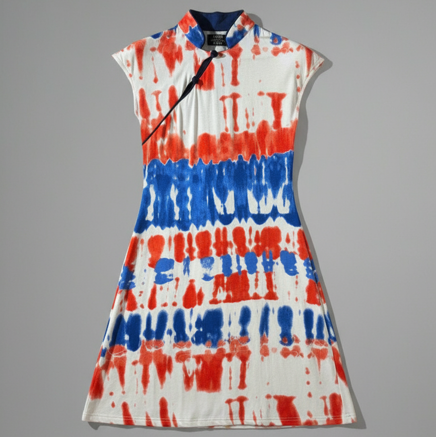 Water Color Qipao Dress