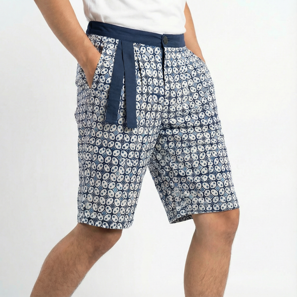 Batik Shorts with Drawstrings