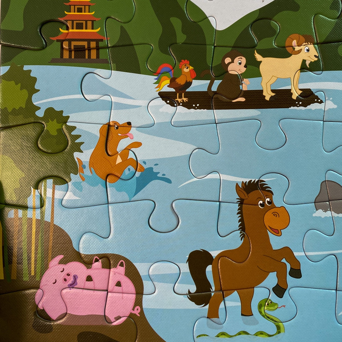 Chinese Zodiac Animals 36-pc Puzzle by Lion Rock Press