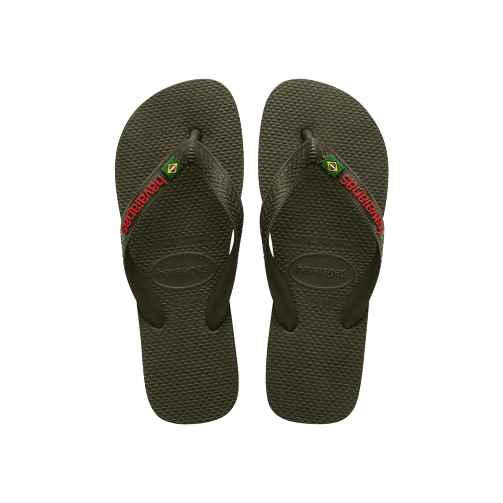 Brasil Logo By Havaianas, Green Yucca Top