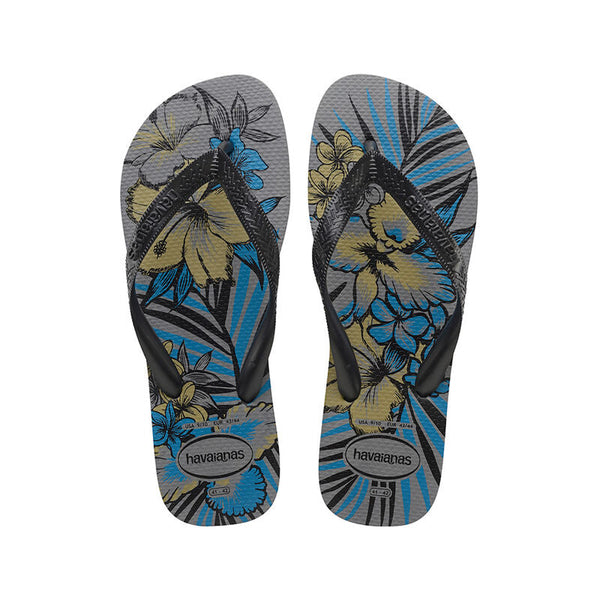 Aloha Flip Flops by Havaianas, Steel Grey, Top