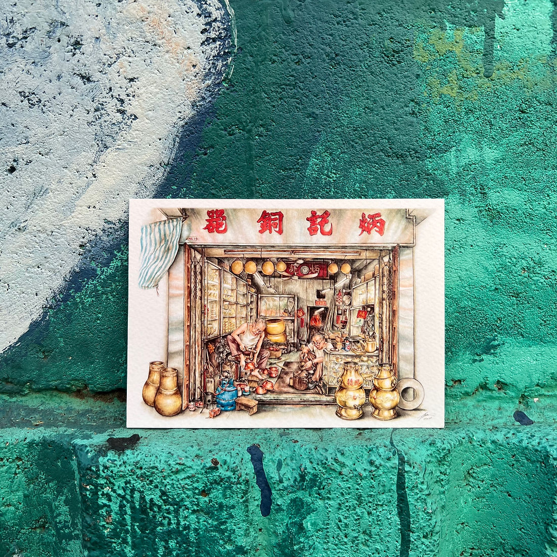 'Sunset Warriors' Postcard Set of 6 by Alvin Lam