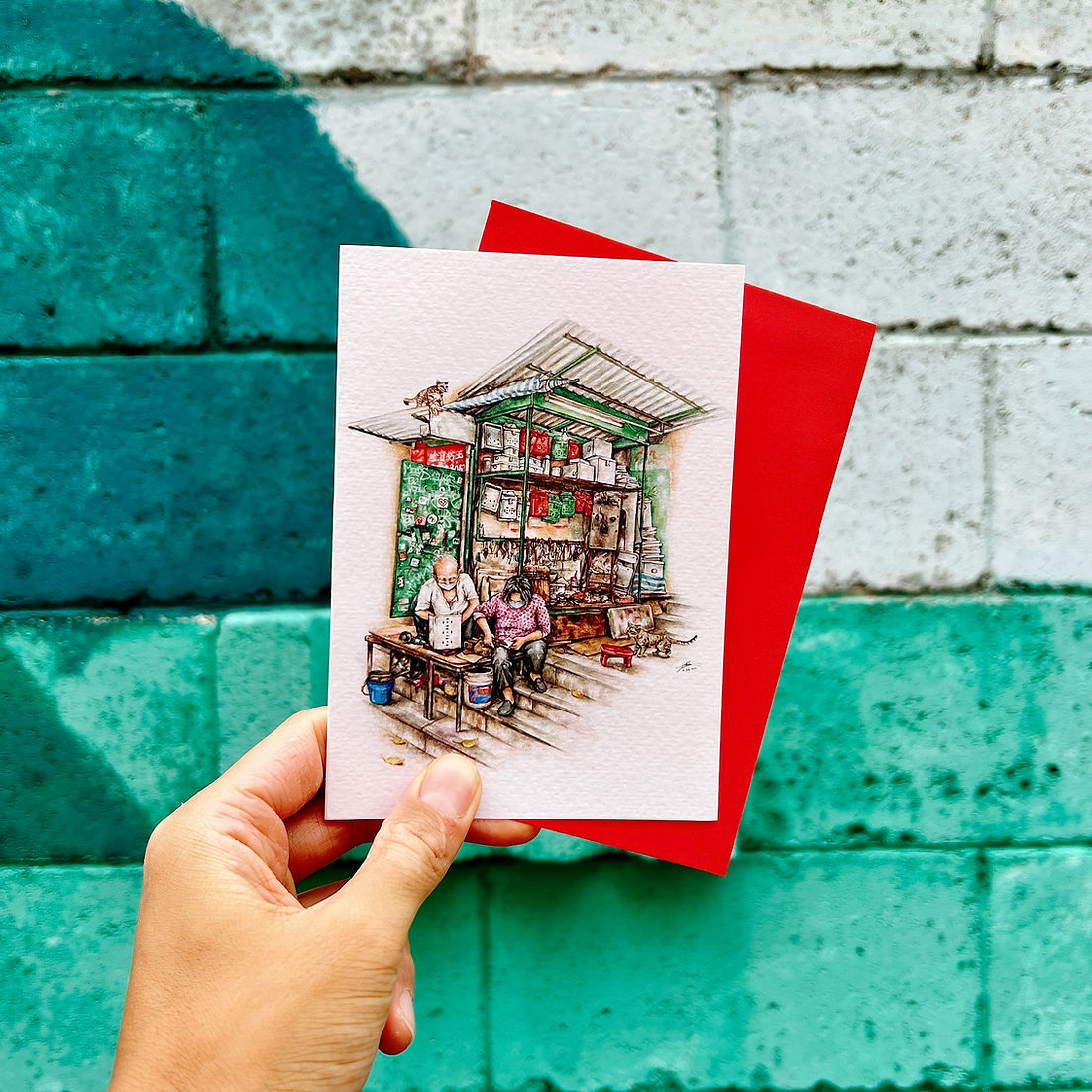 The Metal Mailbox Maker Greeting Card by Alvin Lam