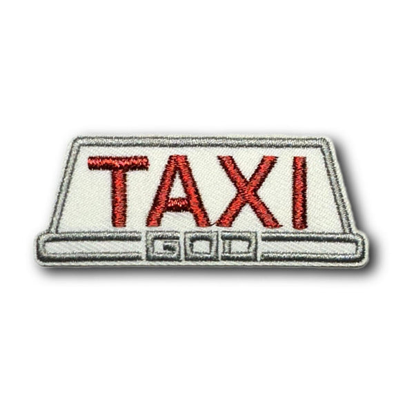 Metallic Embroidered Patch - Taxi