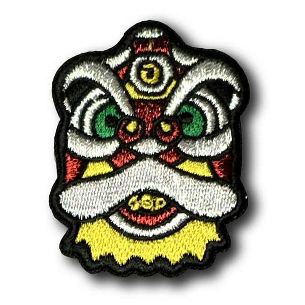 Metallic Embroidered Patch - Lion Head