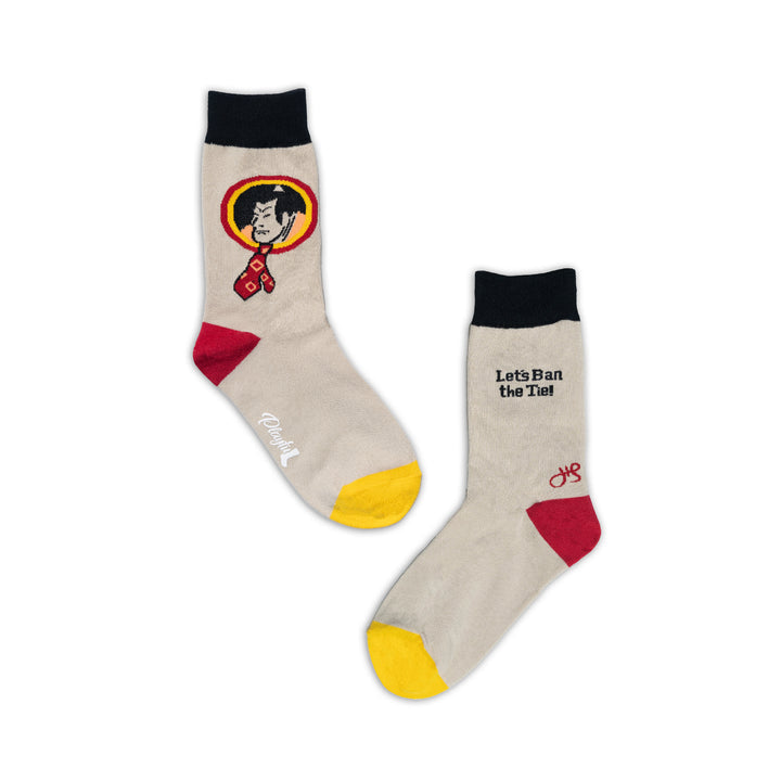 Playful Socks x Henry Steiner - Ban the Tie!