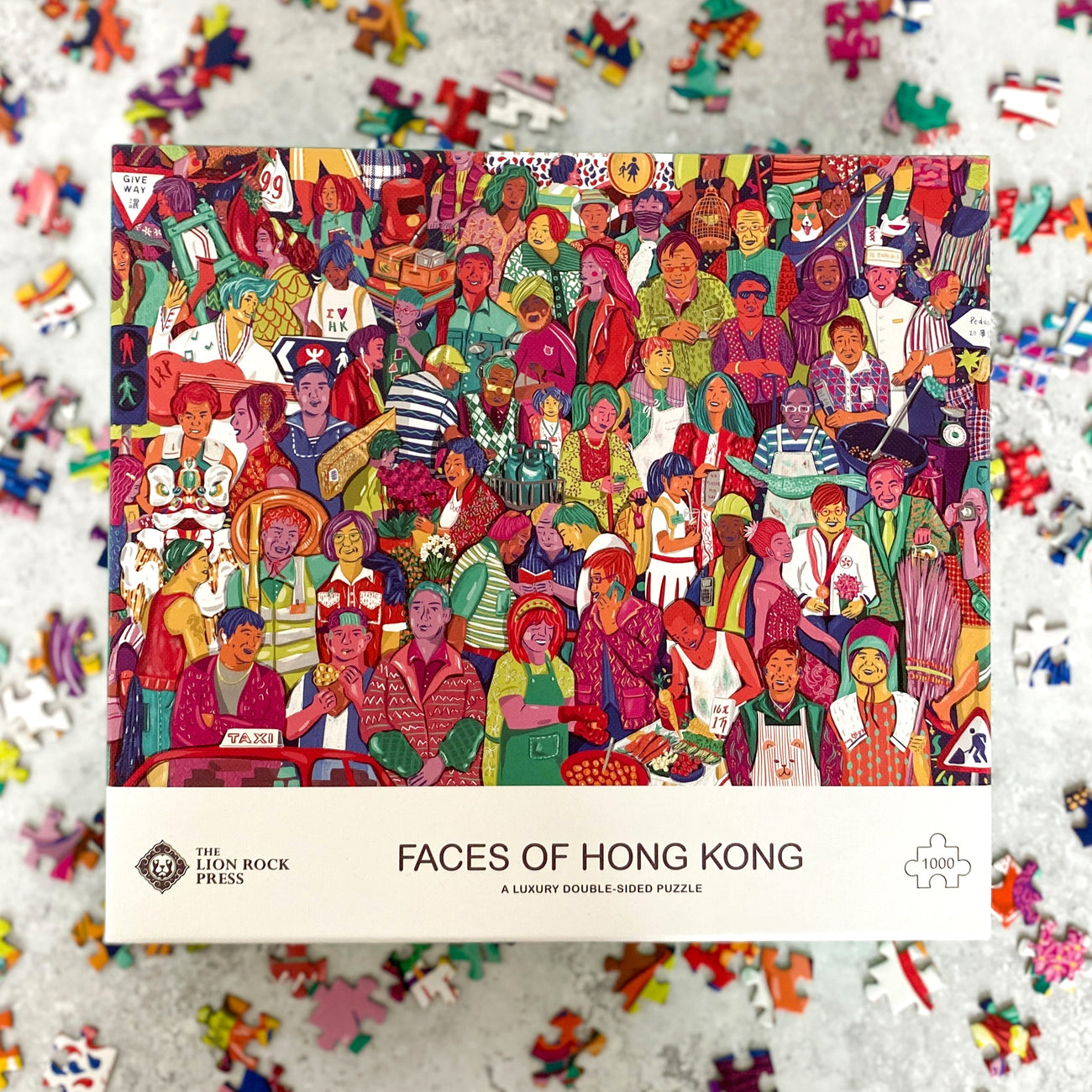 Faces of Hong Kong Double-sided 1000-pc Puzzle by Lion Rock Press