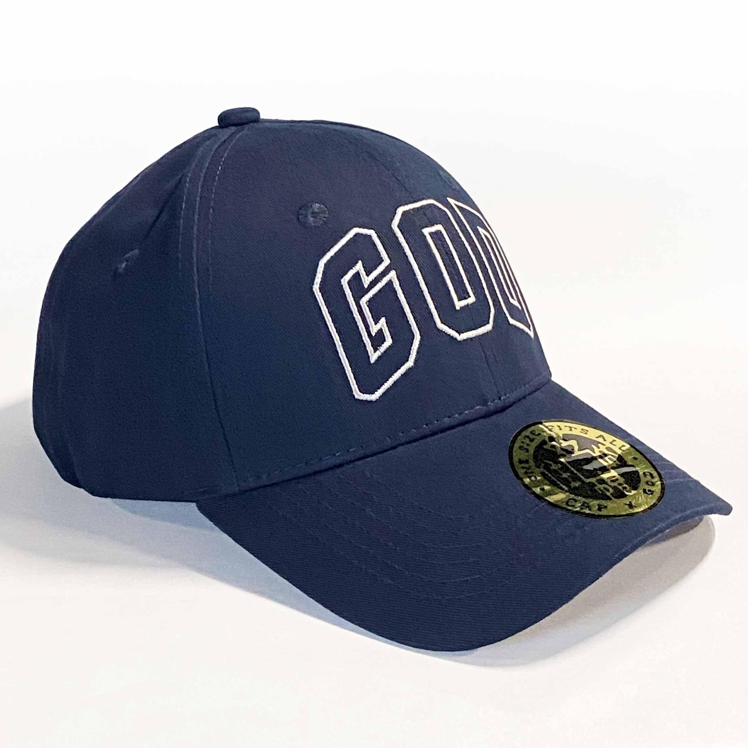 "GOD" Baseball Cap, Navy
