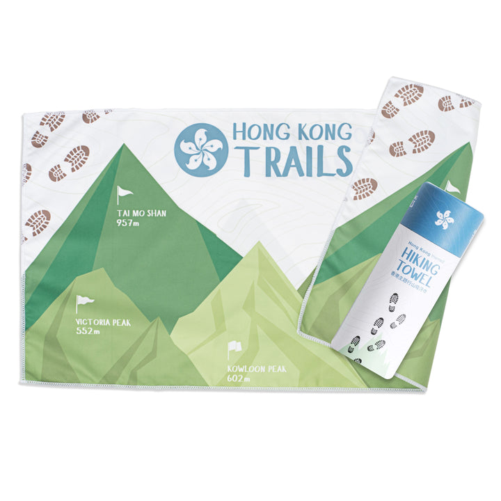 Bilingual Green Map Hiking Towel by Hong Kong Trails