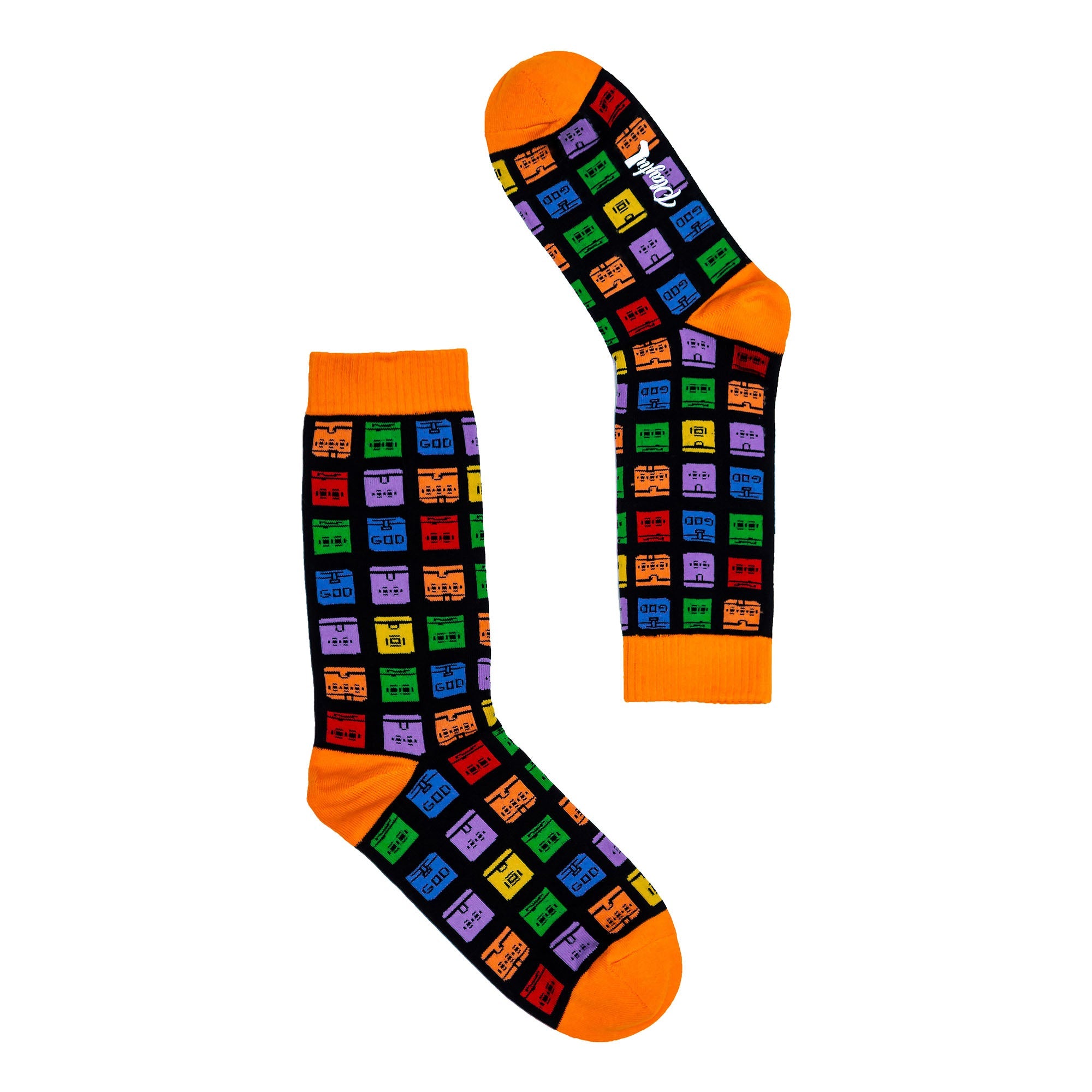 Playful Socks x GOD - Rainbow Letterboxes