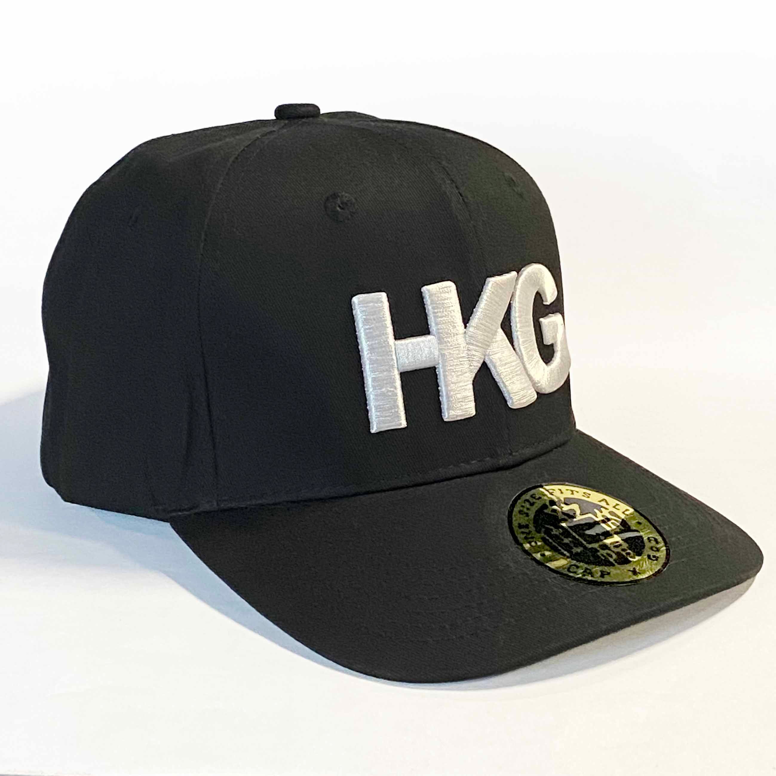 HKG 3D Baseball Cap, Black