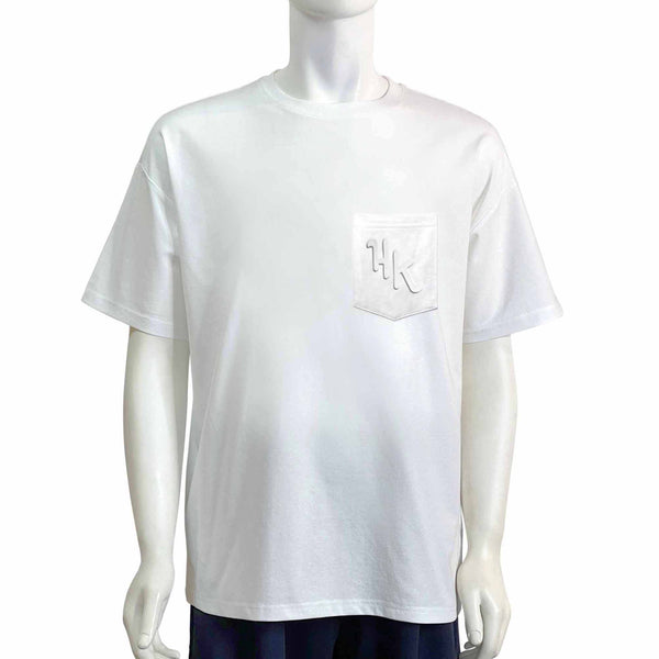 HK Logo Oversized Pocket T-shirt, White