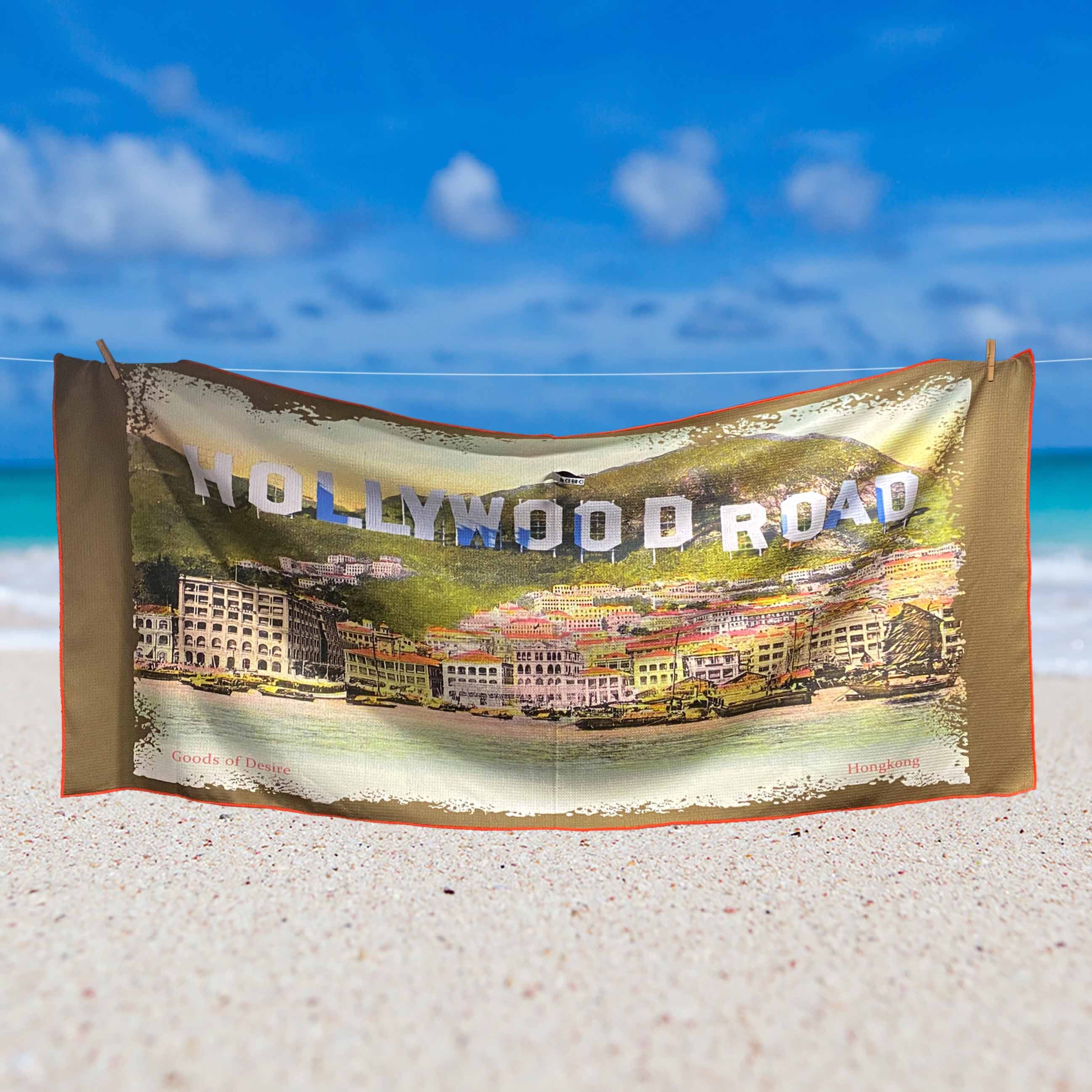 Hollywood Road Beach Towel