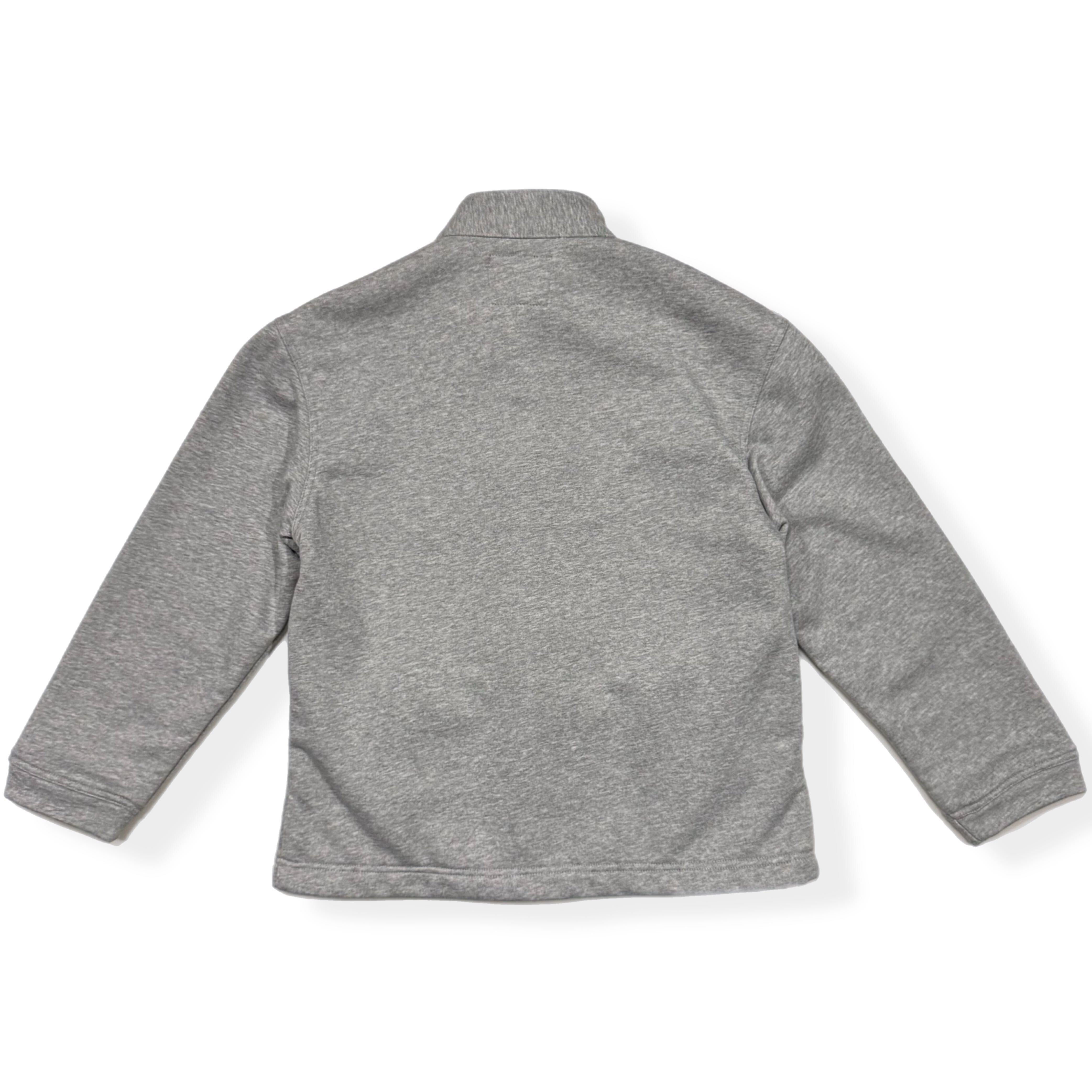 Kids Knot Button Jacket with angles welt pockets, Grey