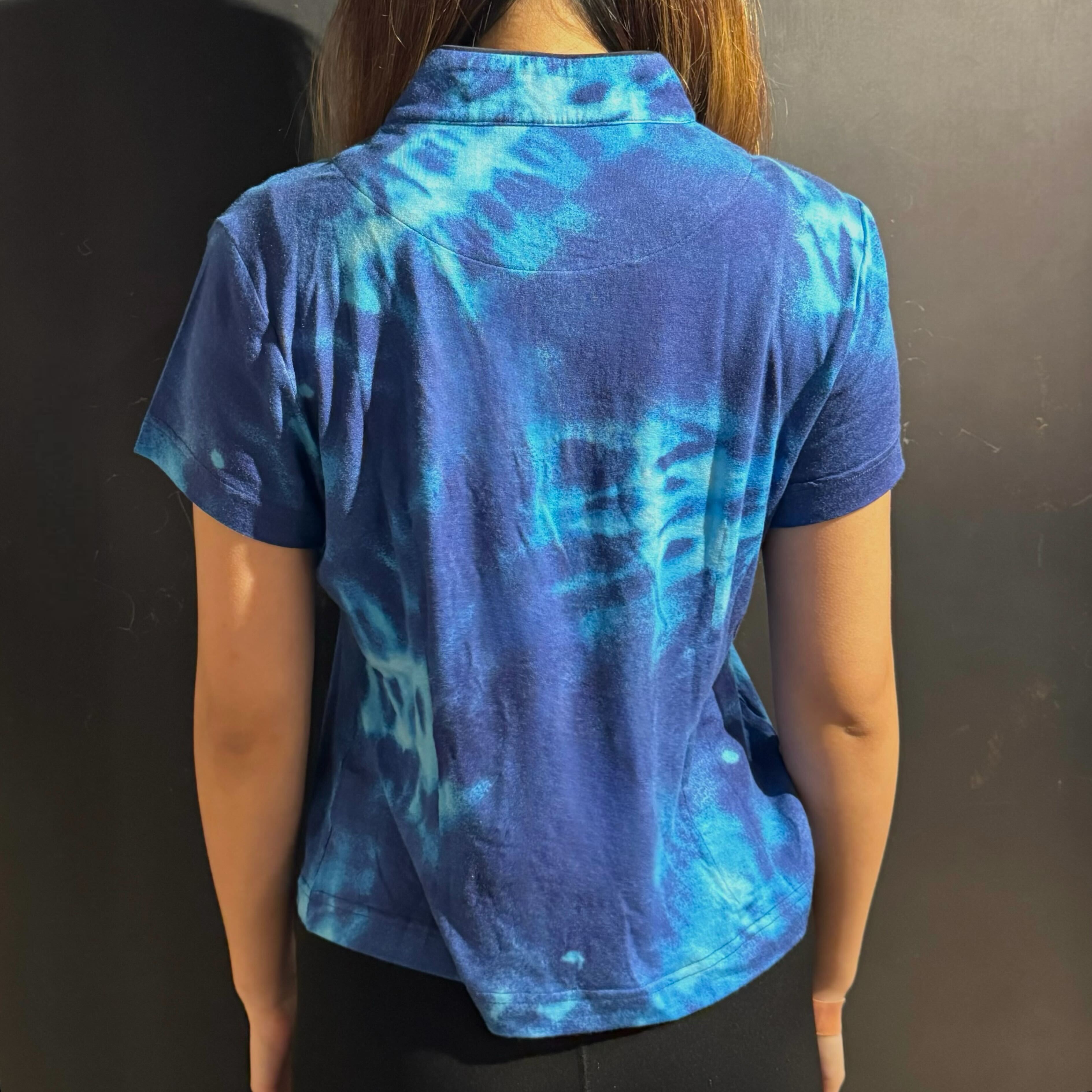 Qipaolo Top, Tie-Dyed Blues