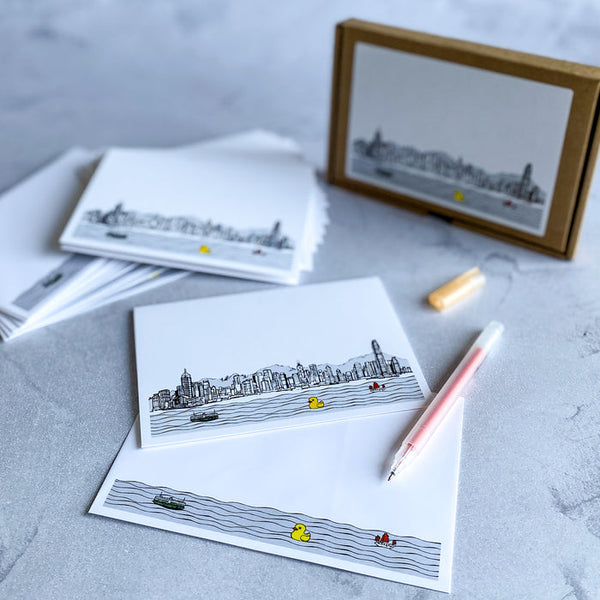 Skyline Boxed Notecards, Set of 10 By Lion Rock Press
