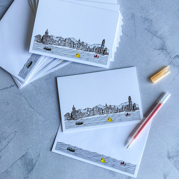 Skyline Boxed Notecards, Set of 10 By Lion Rock Press