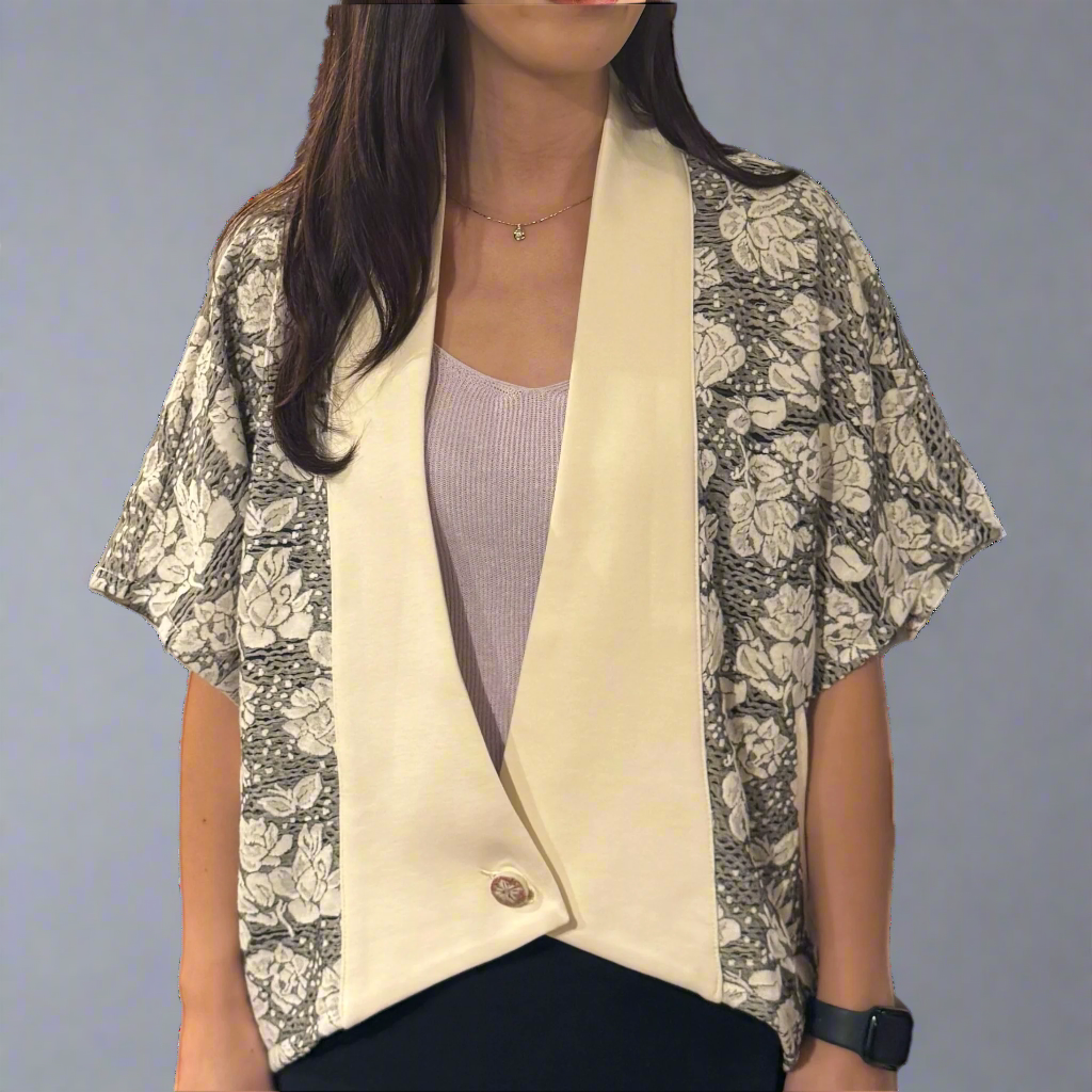 Lace Kimono Jacket, White