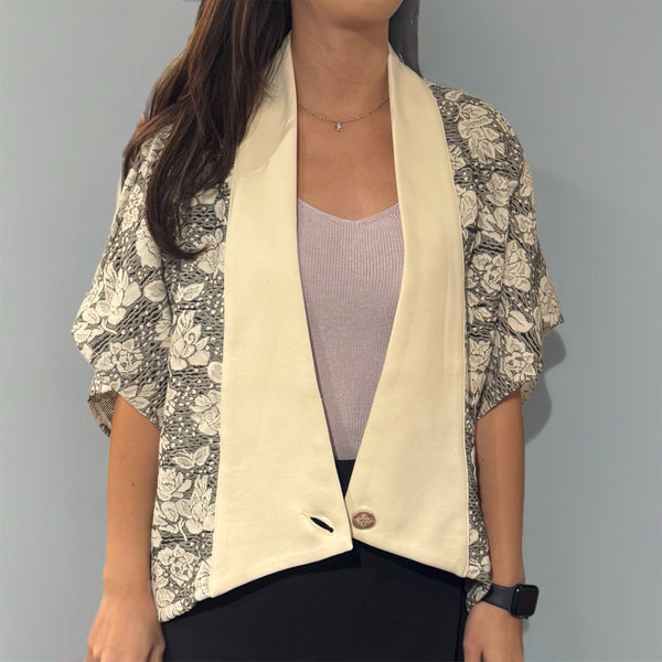 Lace Kimono Jacket, White
