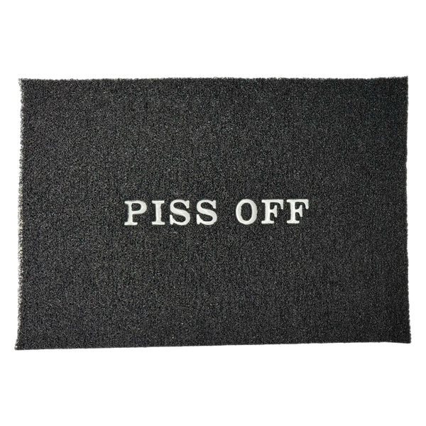 Vinyl Loop Door Mat, Piss Off