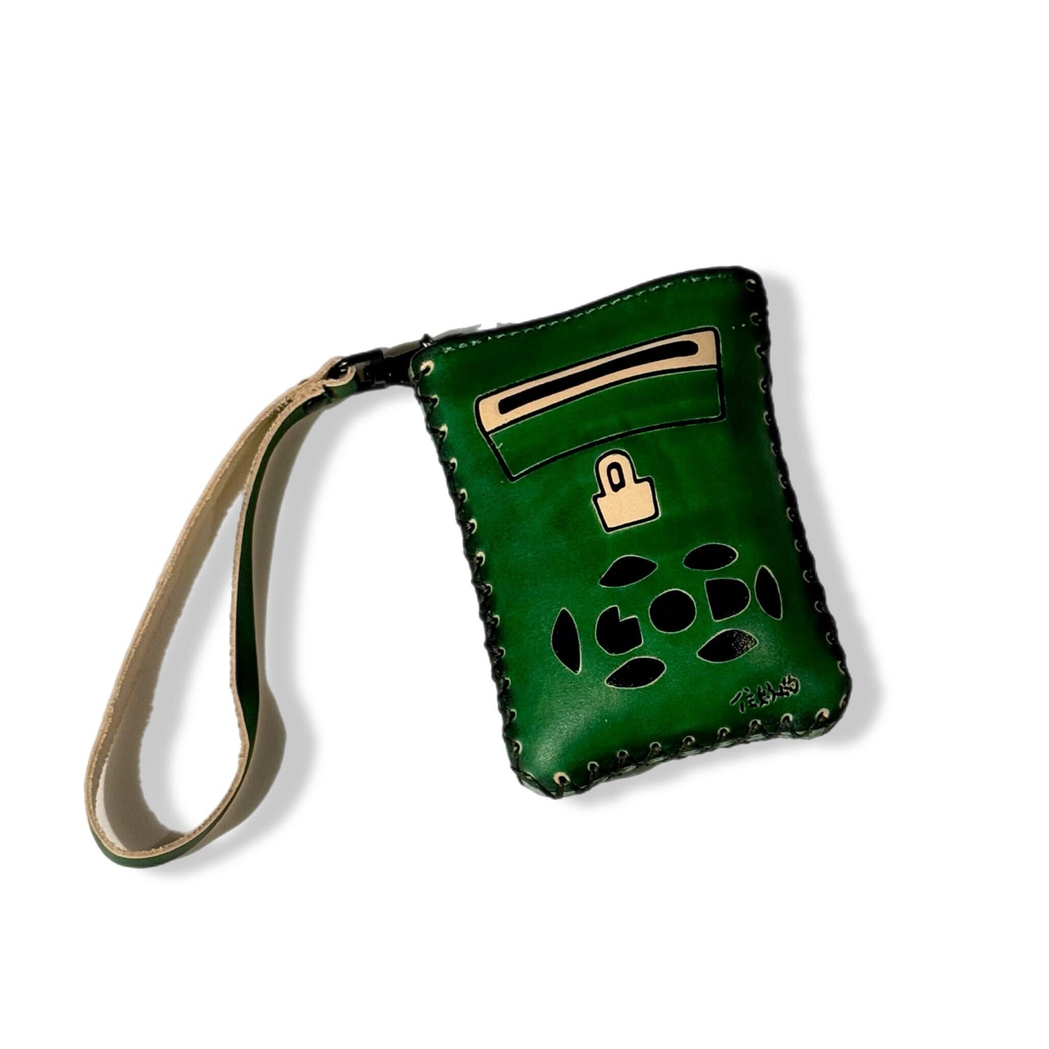 Coin Purse, Green Letterbox