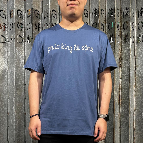 AWESOME (phuc king all some) Tee, Stone Blue