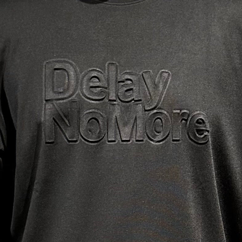 Delay No More Long Sleeve Shirt, Black