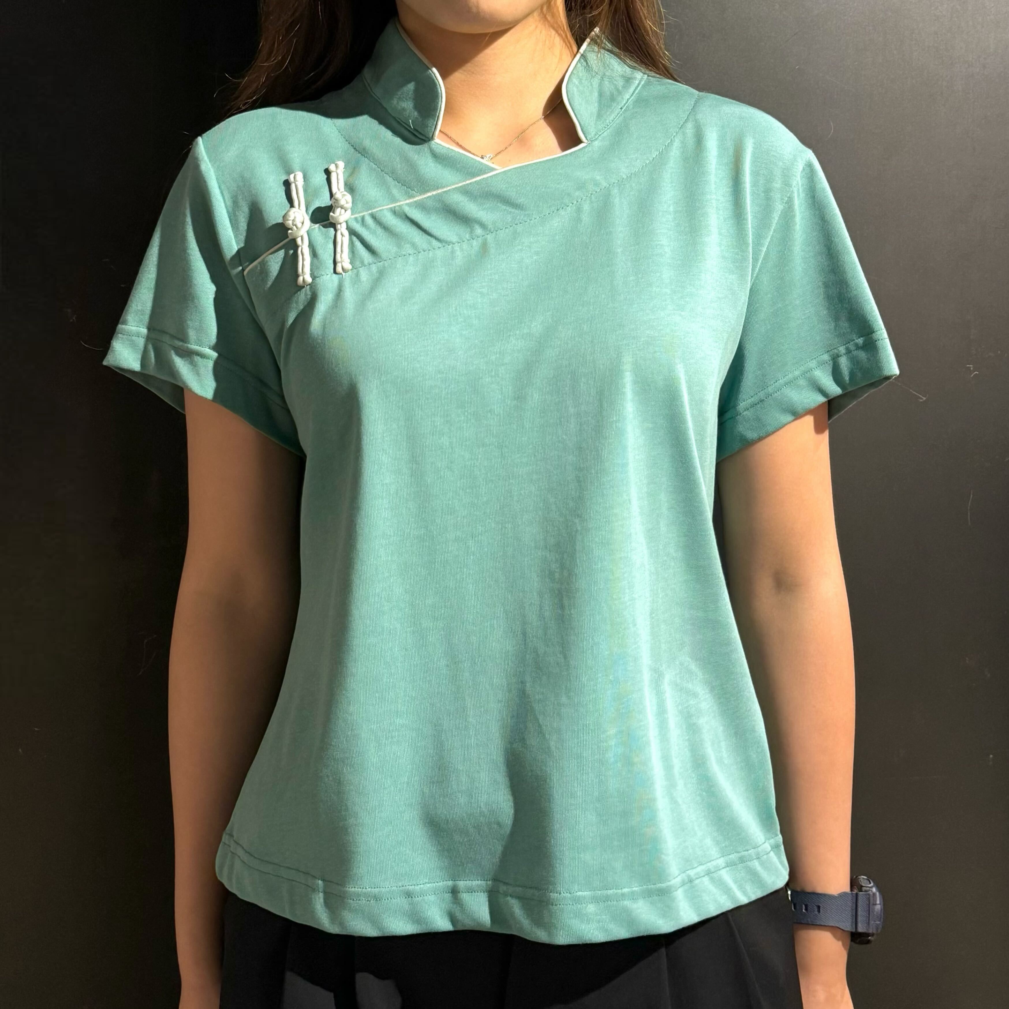 Qipolo Top, Seafoam Green