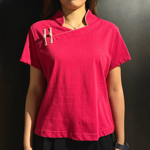 Qipolo Top, Fuschia Pink