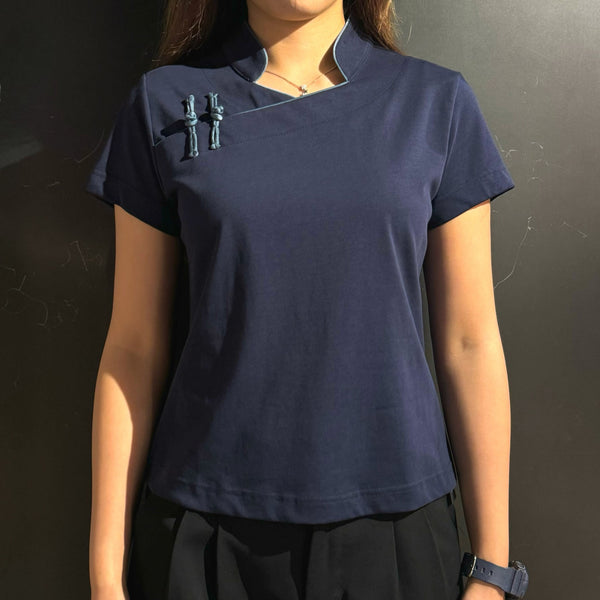 Qipolo Top, Midnight Blue