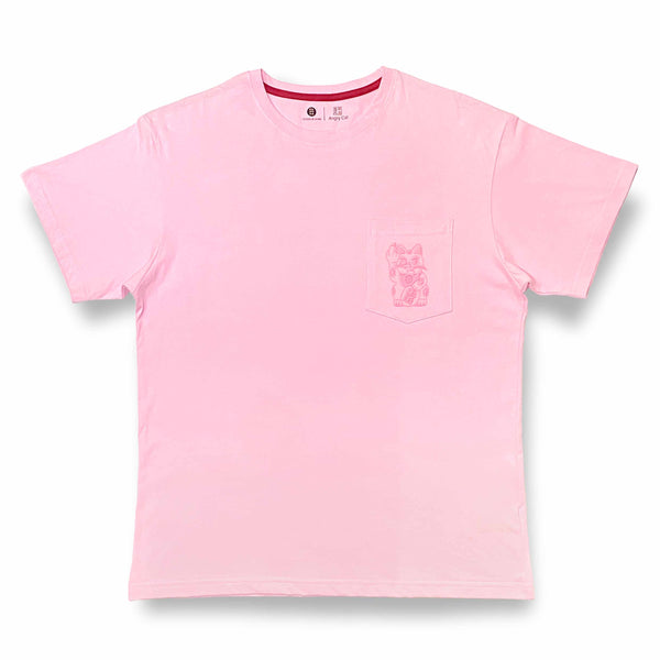 Angry Cat T-shirt, Pink