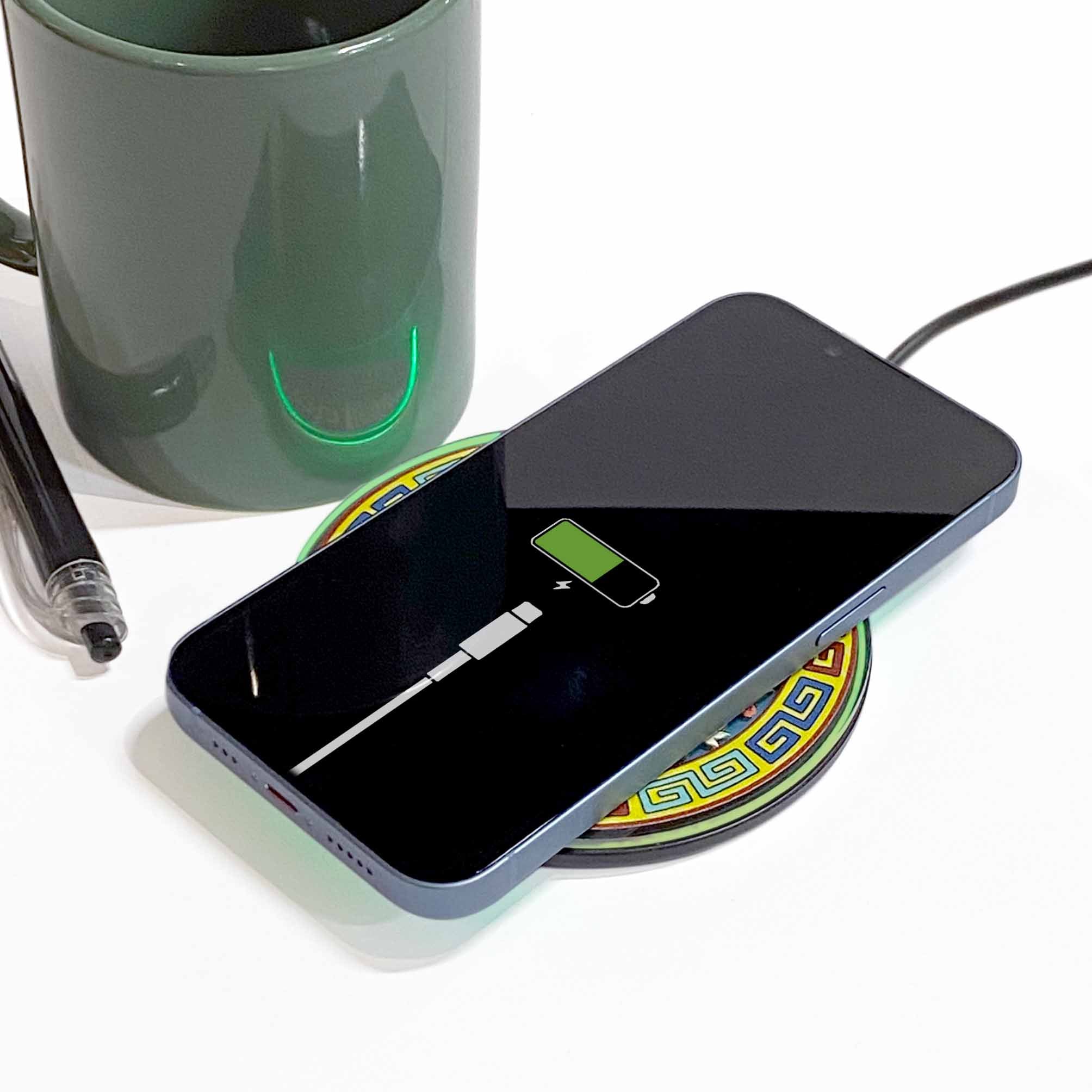 Lucky Jasmine Wireless Charger, Jade Green