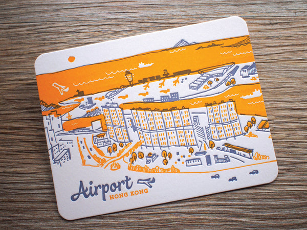 Ditto Ditto Hong Kong Postcard - Airport