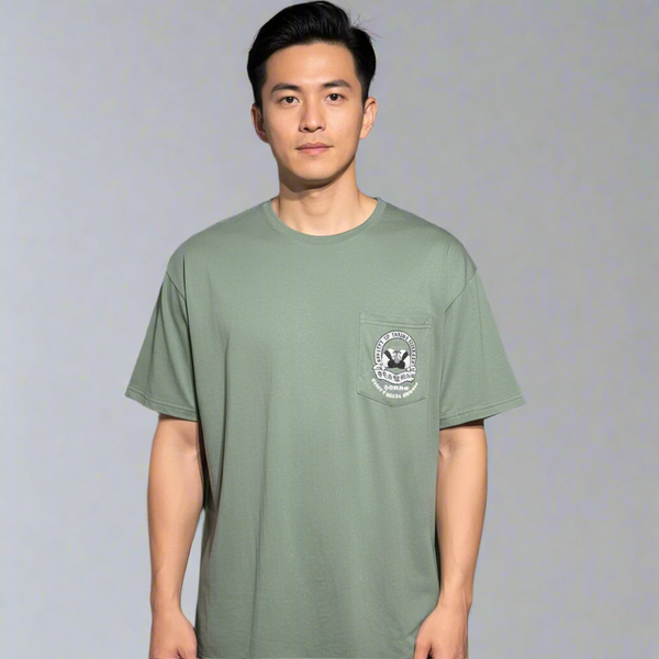 Panda Hugger Oversized T-Shirt, Green
