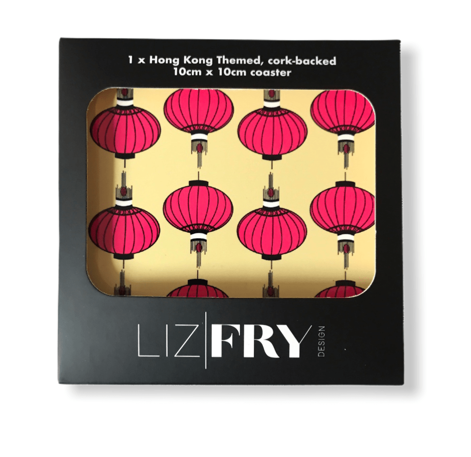 Wong Tai Sin Lanterns Coaster by Liz Fry Design