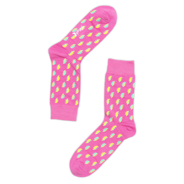 Playful Socks C Pink Lighting Socks