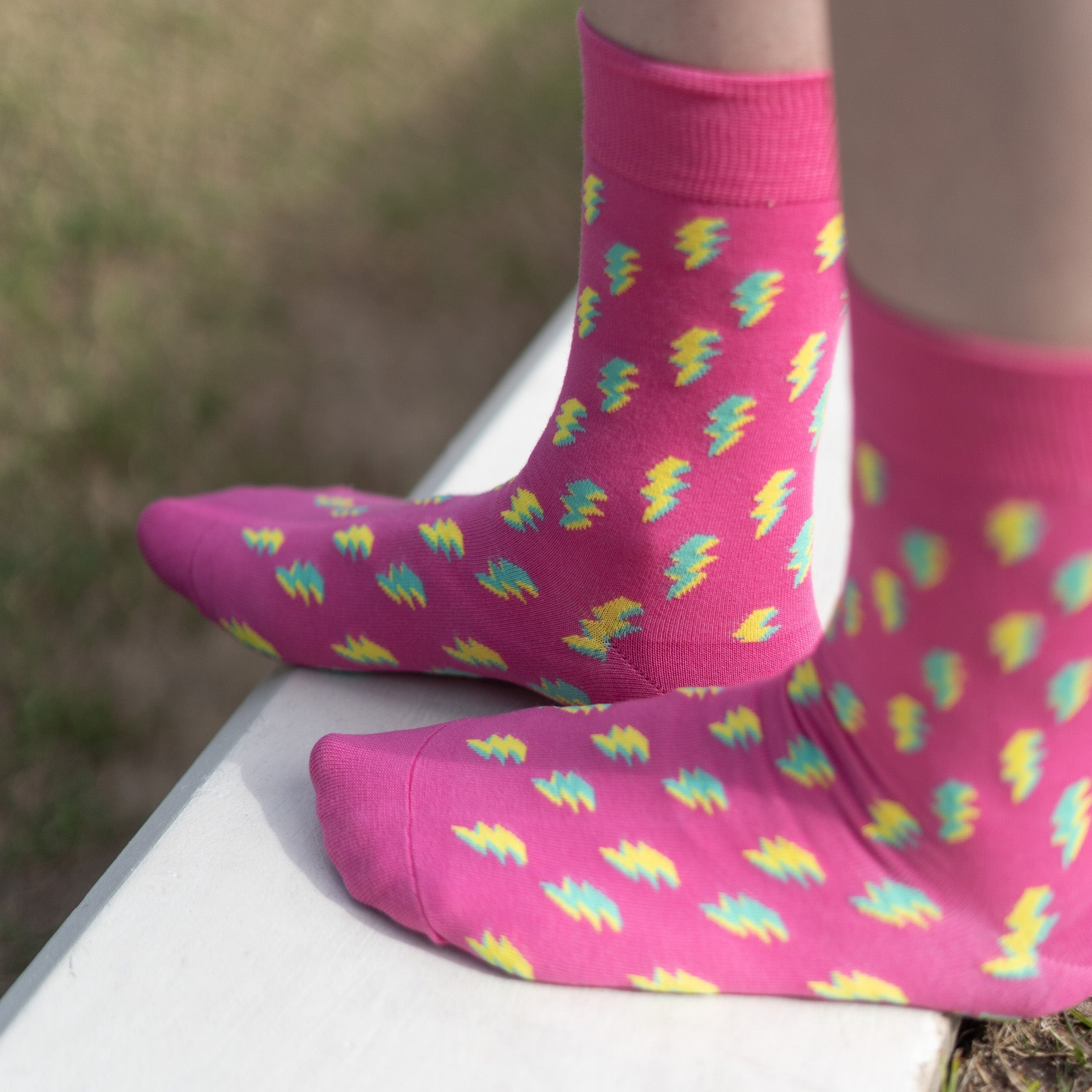 Playful Socks C Pink Lighting Socks