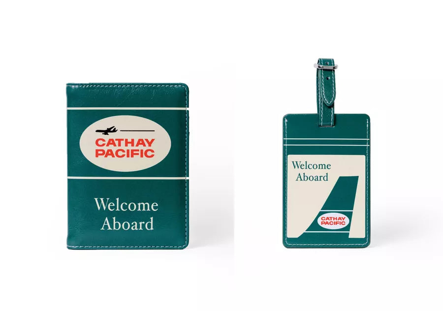 Cathay Pacific パスポートケース＆ラゲージタグ セット Cathay Classic Passport Holder and Luggage Tag Set – Goods of Desire